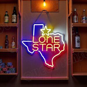 TEXAS LONE STAR STATE NEON LED SIGN
